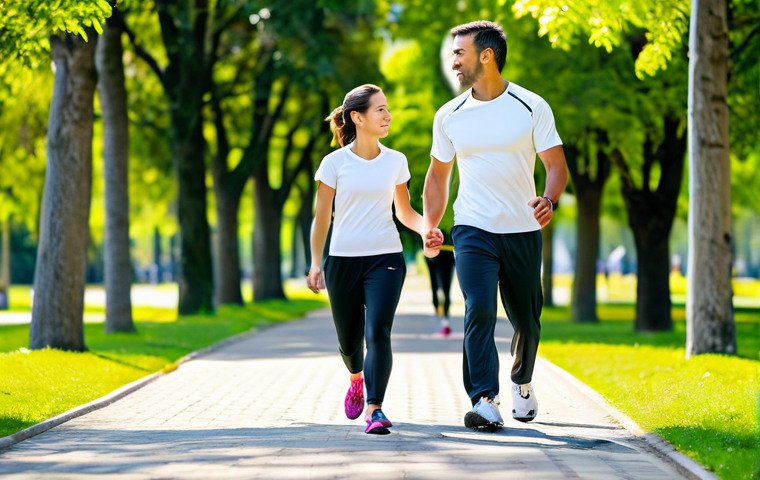 Walking for Fitness**

"A woman in athletic wear (track pants, t-shirt, running shoes) power walking in a sunny park, fully clothed, appropriate attire, safe for work, perfect anatomy, natural proportions, healthy lifestyle, fresh air, professional photography, high quality, clear focus, family-friendly."

**