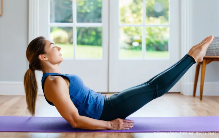 자세 교정을 위한 스트레칭 도구 추천 - **Image Prompt 1: The Mighty Stretch Strap**
    A diverse adult, in comfortable, modest athletic le...